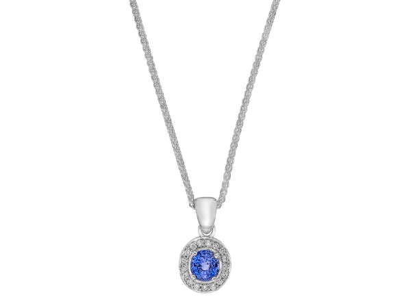 pear ruby and diamond halo pendant necklace c1053
