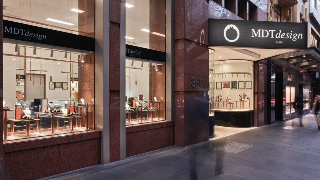 348 collins Street melbourne jewellery store - MDT DESIGN