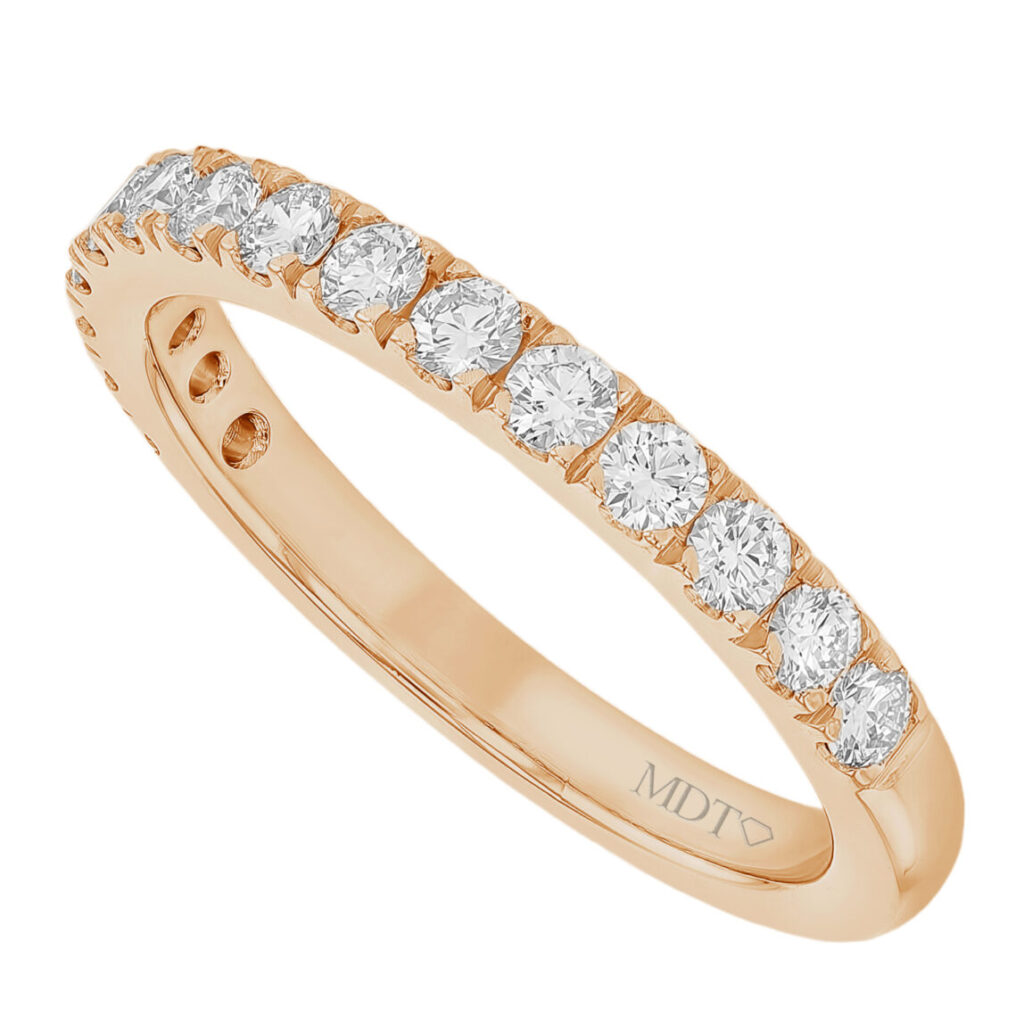 Claw Set .04ct Diamond Ring in Rose Gold