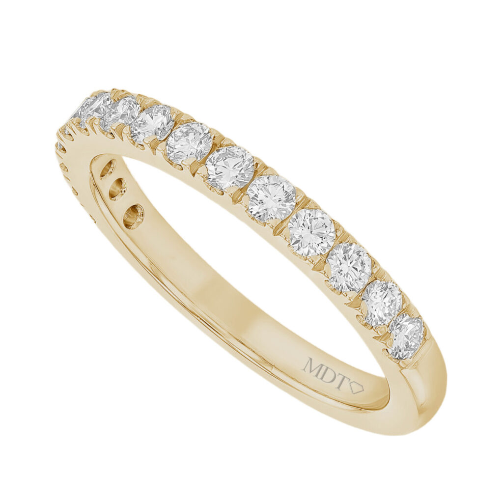Claw Set .04ct Diamond Ring in Yellow Gold