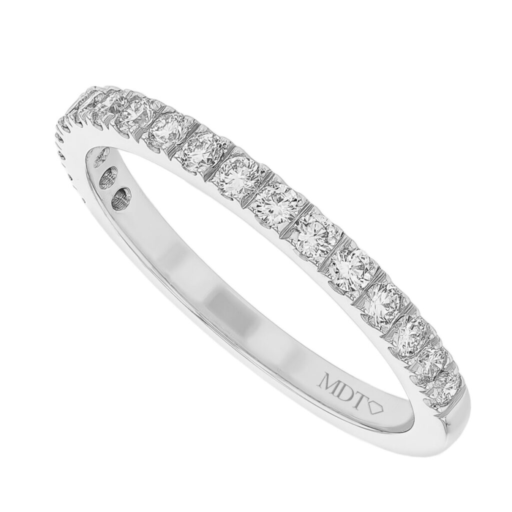White Gold Claw Set .02ct Diamond Ring