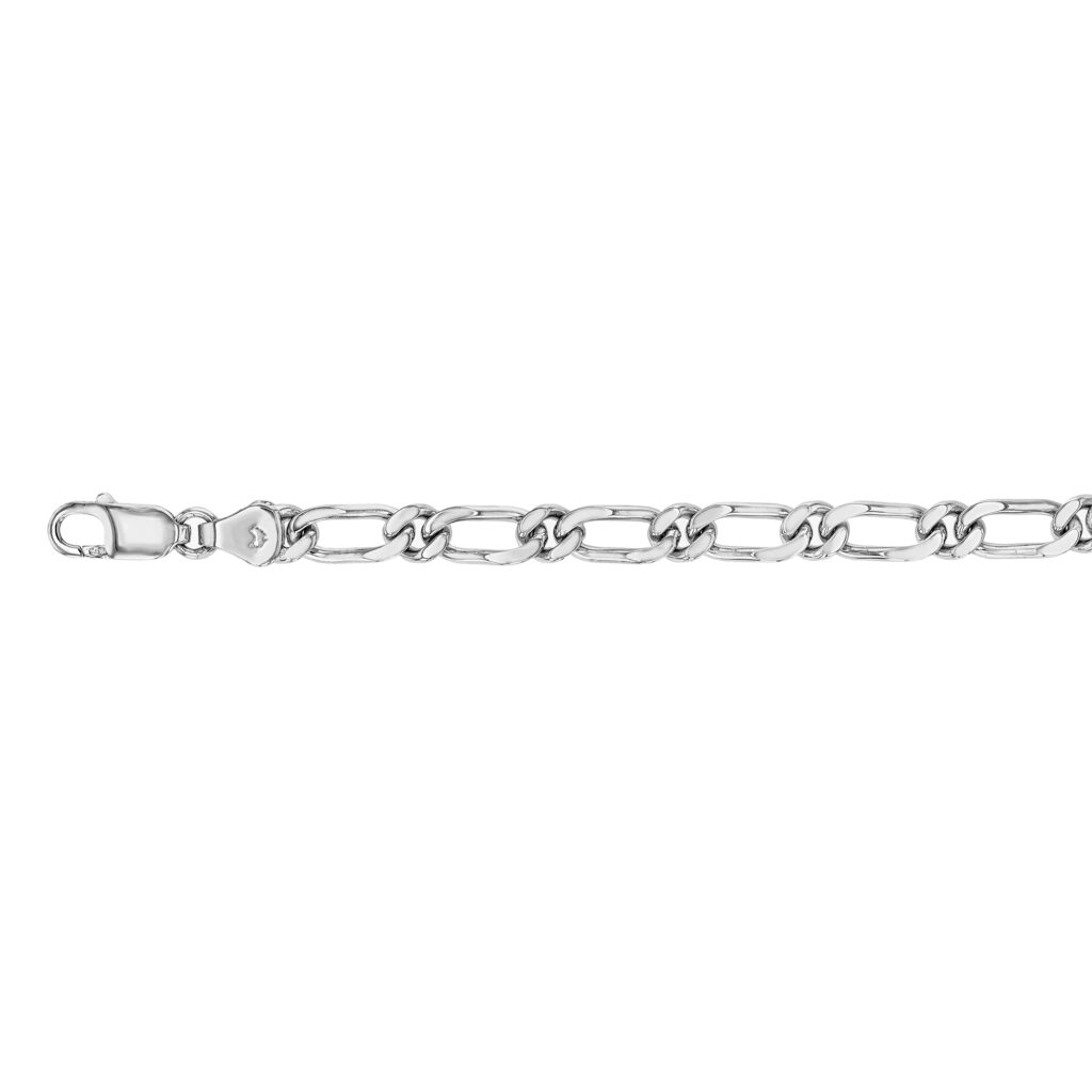 Platinum Figaro Bracelet 1 to 1 in Platinum C1138