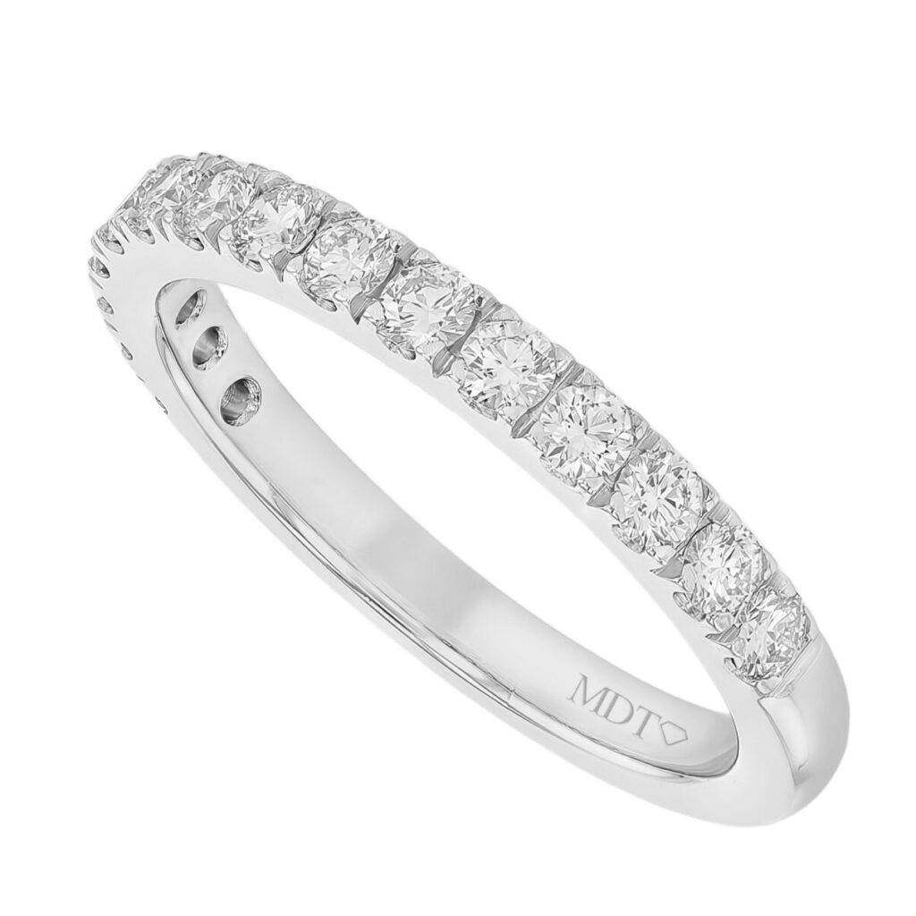 Claw Set Ring with .04ct Diamonds in Platinum C574