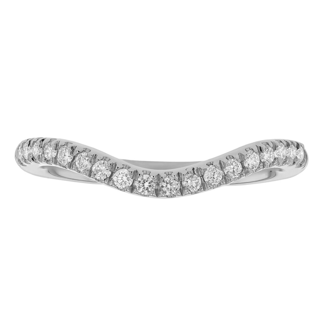 C615 platinum curved diamond wedding ring top scaled e1757486387255