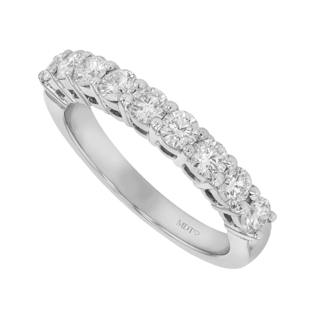 Platinum Shared Claw Set Diamond Ring C579