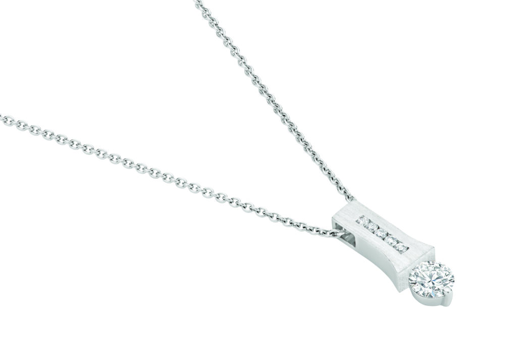 a platinum diamond pendant