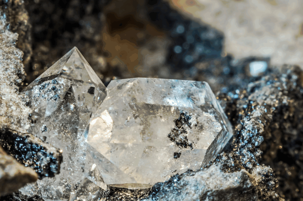 A rough diamond in its natural habitat