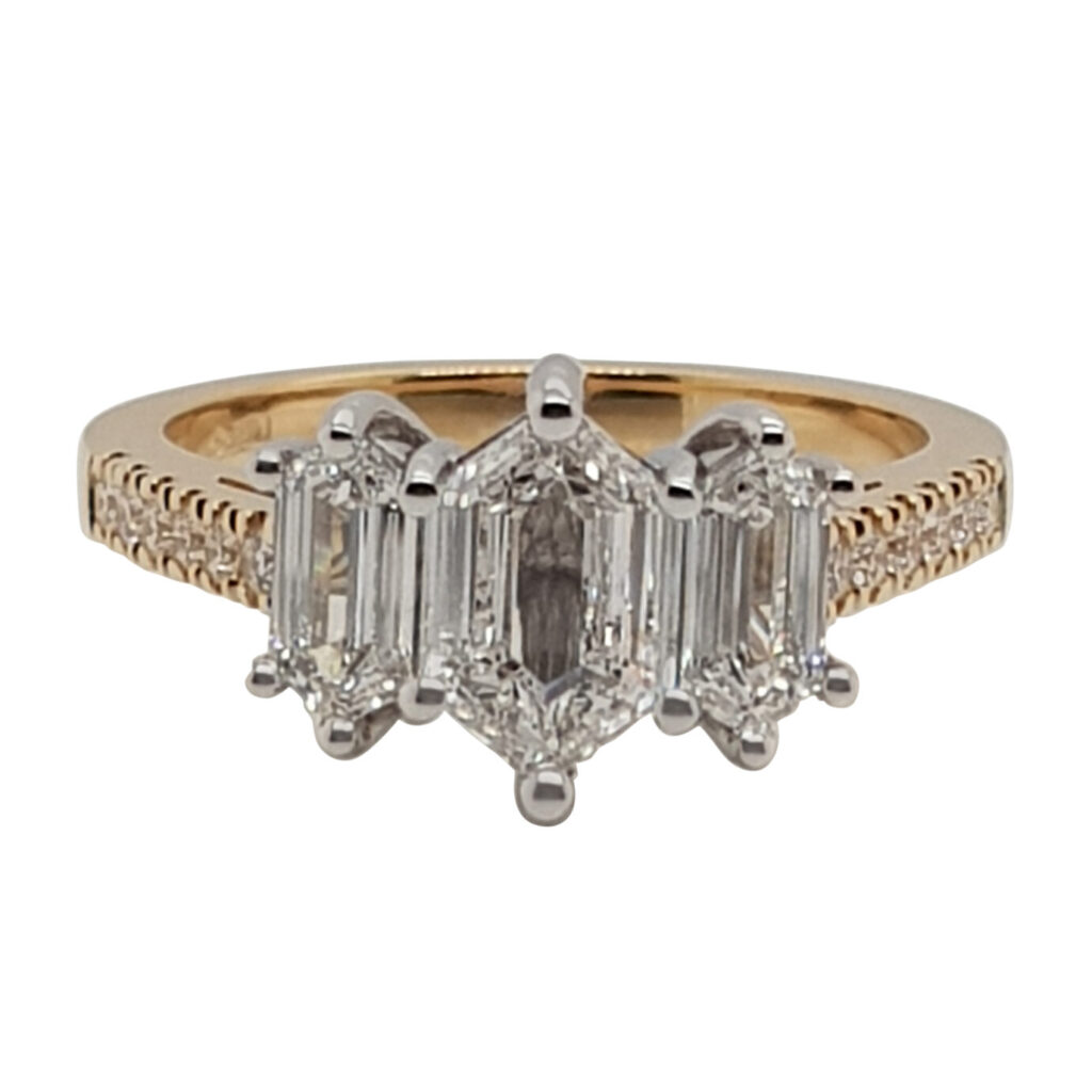 Custom Trilogy Engagement Ring