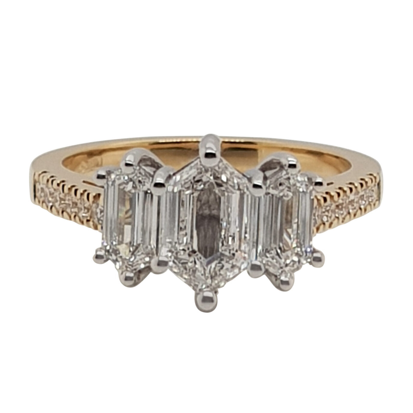 Custom Trilogy Engagement Ring