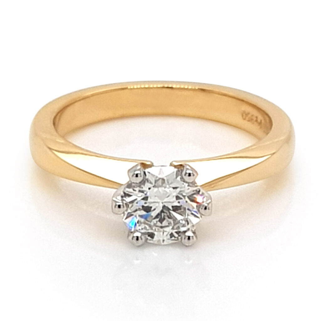 Custom Round Diamond Solitaire Engagement Ring
