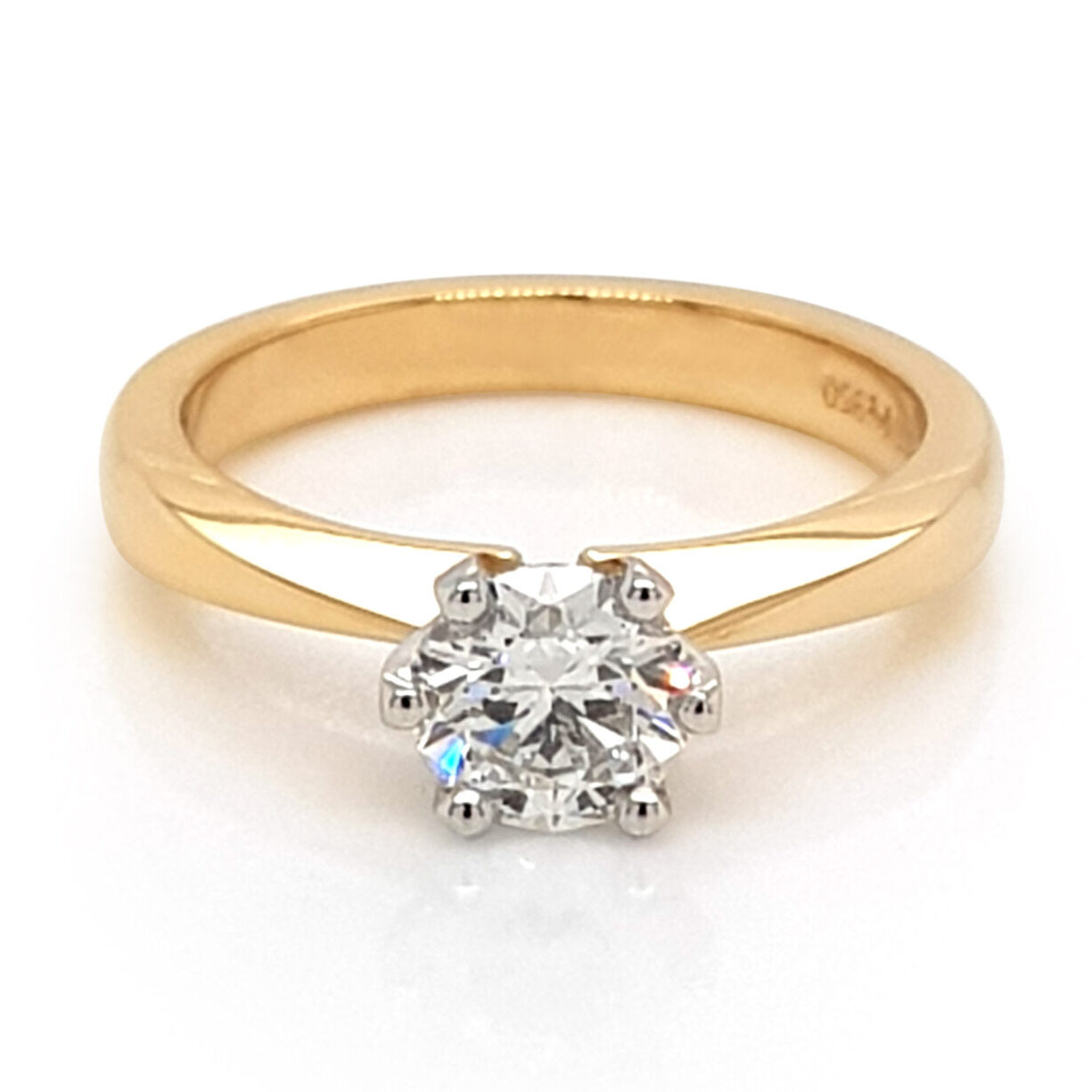 Custom Round Diamond Solitaire Engagement Ring