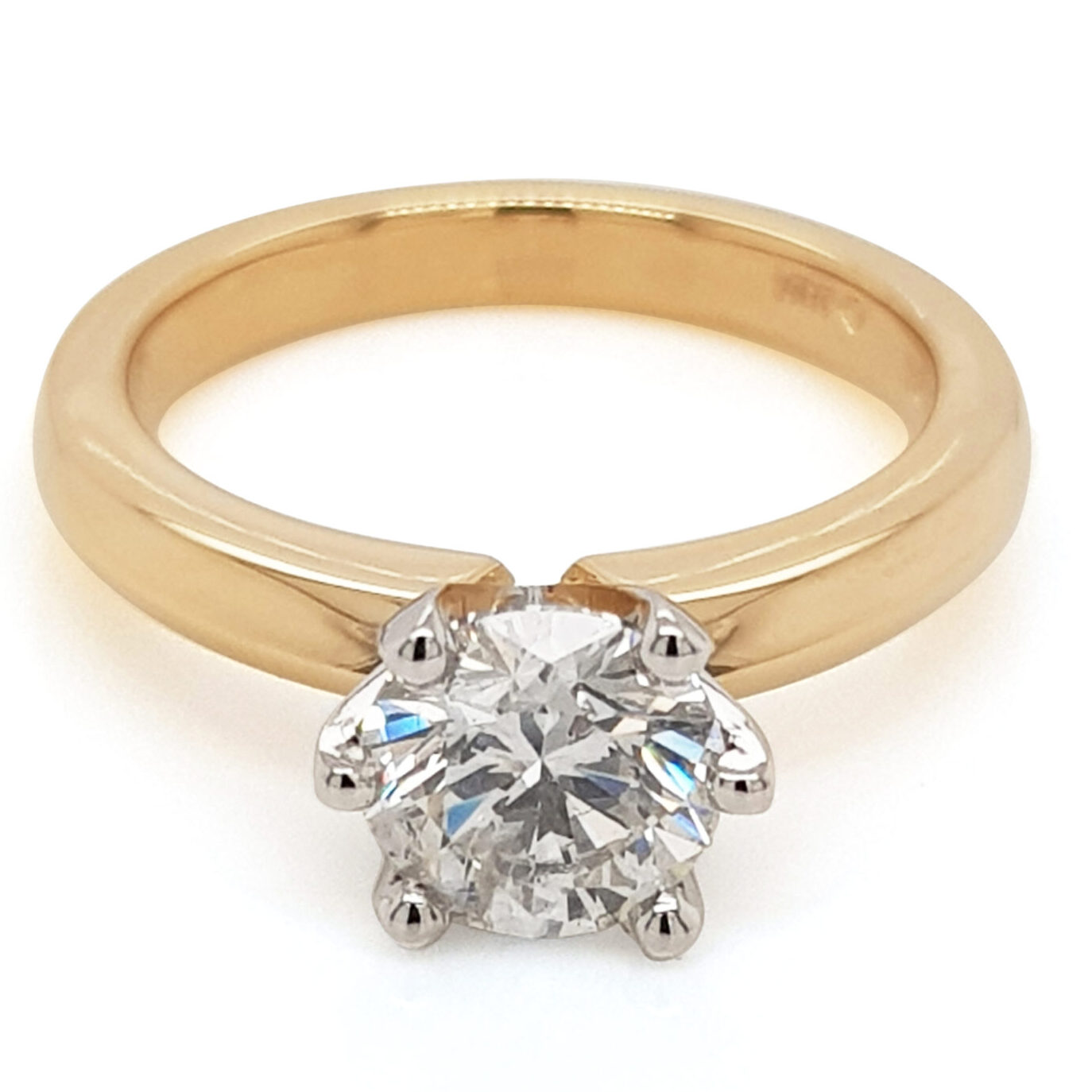 Custom Round Diamond Solitaire Engagement Ring