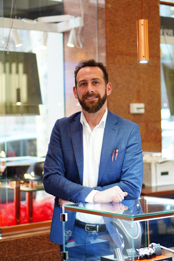Kosta Theochari, jeweller, diamond grader and Co-Director of MDT DESIGN, continuing his family’s legacy of handmade jewellery in Melbourne.