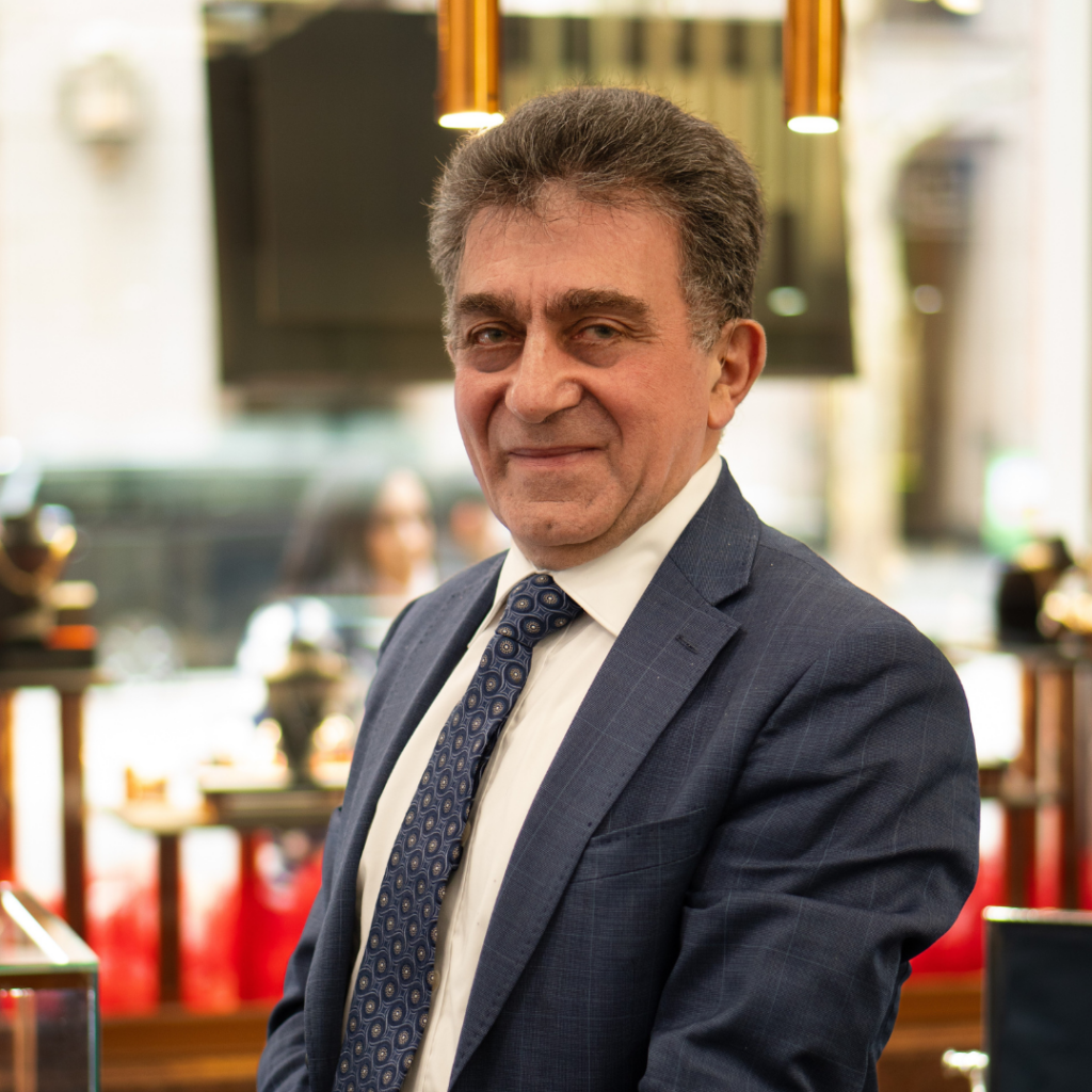 Nicholas Theochari, founder and director of MDT DESIGN, in the Melbourne jewellery boutique.